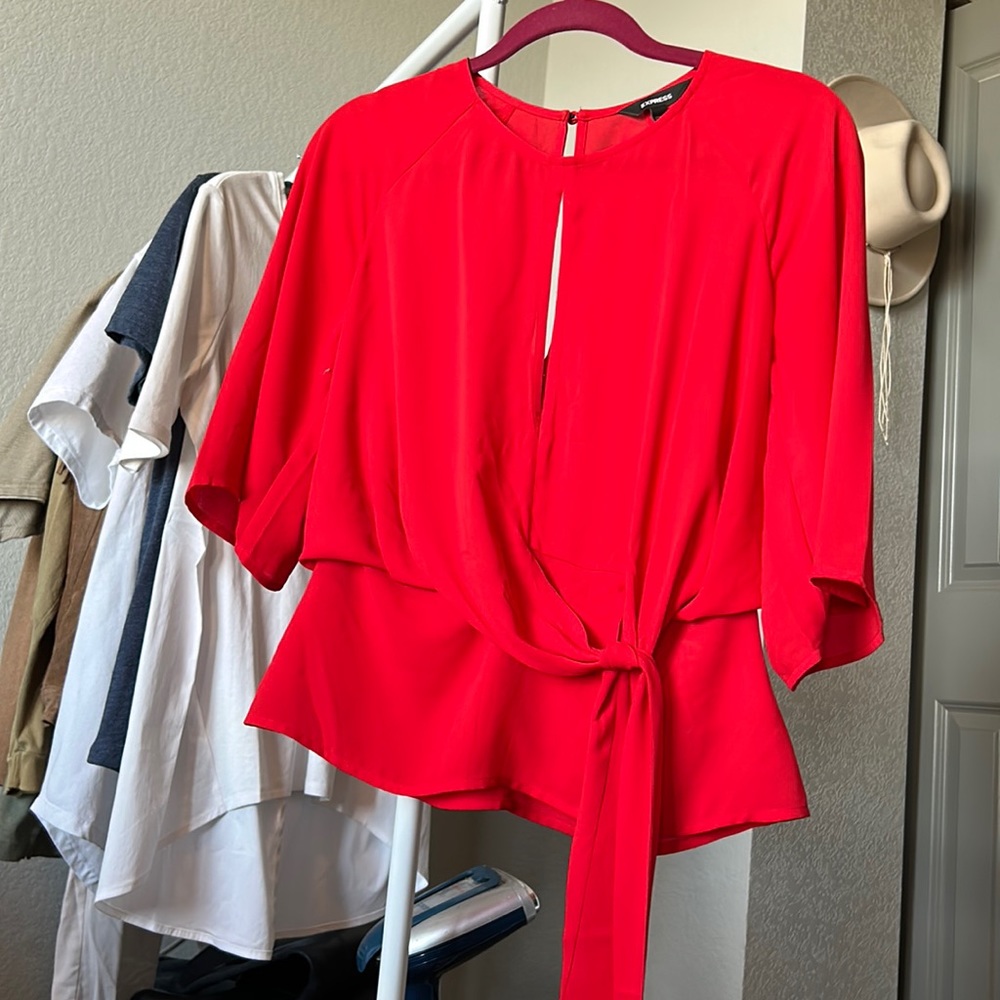 Express keyhole blouse